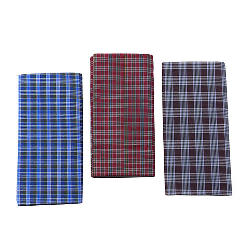 Premium Royal Mini Checked Lungi - Cotton Free Size Light Mixed Color Dimensions: Available In 2.00m 2.10m 2.20m | Ideal For Men Custom Sizes On Order