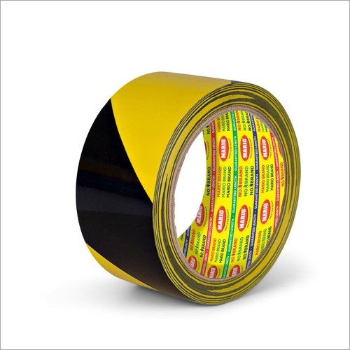 3 Inch Black And Yellow Floor Marking Tape Length: 48  Meter (M)