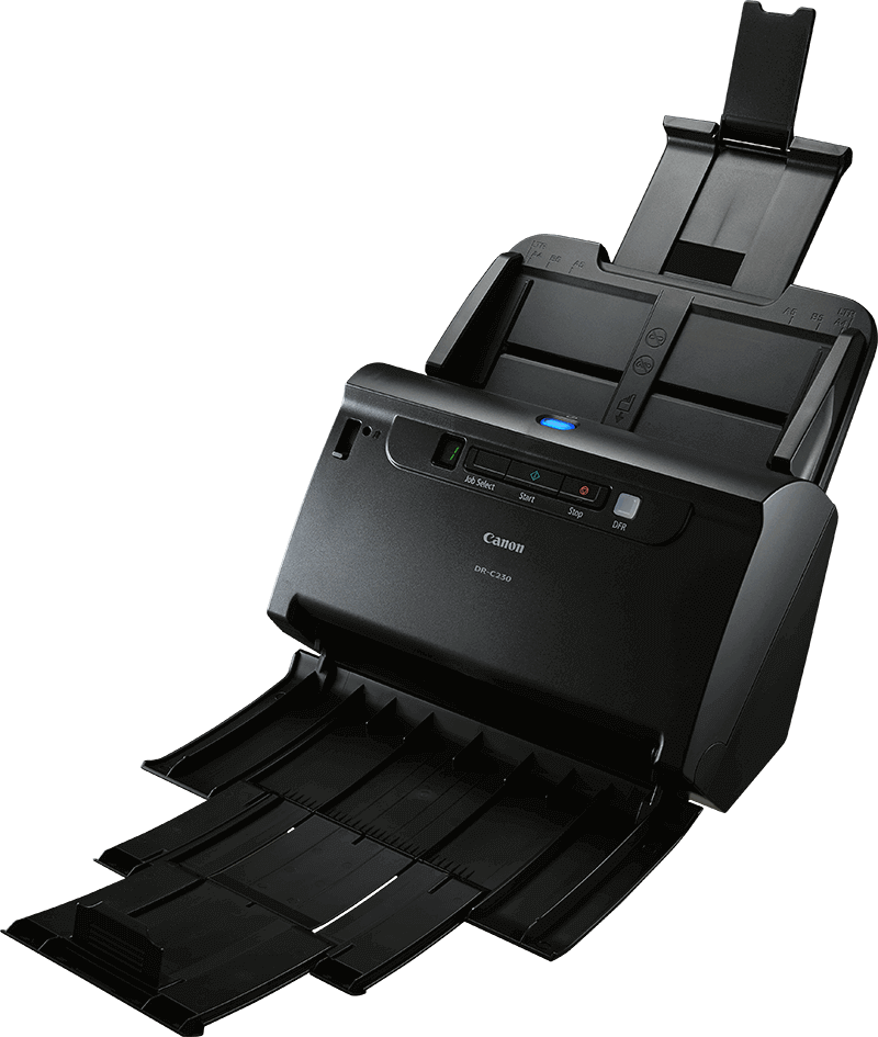 Document Scanner - High-speed, Compact Size, Sleek Black Design | Automatic Dual-sided Scanning, Mobile App Integration