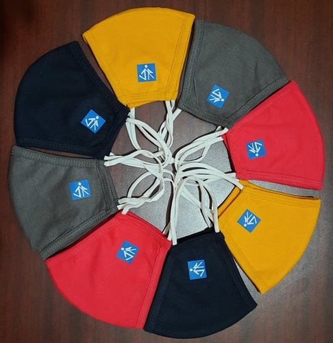 4 बुना हुआ कॉटन फेस मास्क