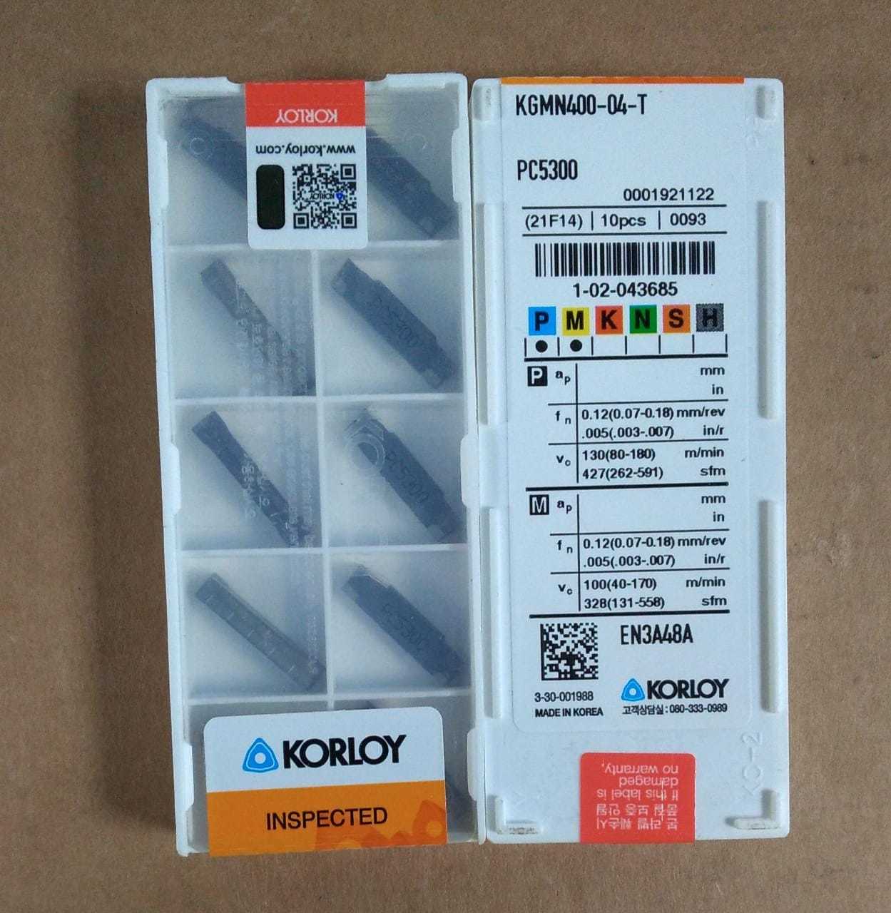 Korloy Mrmn Grooving Insert - Carbide Material, Cnc Machine Compatibility | Industrial Grooving Tool For Precision Machining