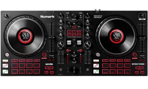 Black Numark Mixtrack Platinum Fx All In One Dj Controller
