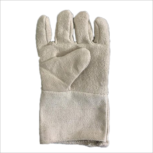 White Khadi Hand Safety Gloves