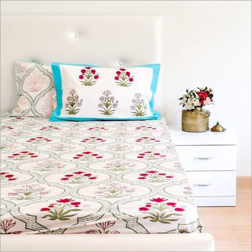 जयपुरी कॉटन बेड शीट
