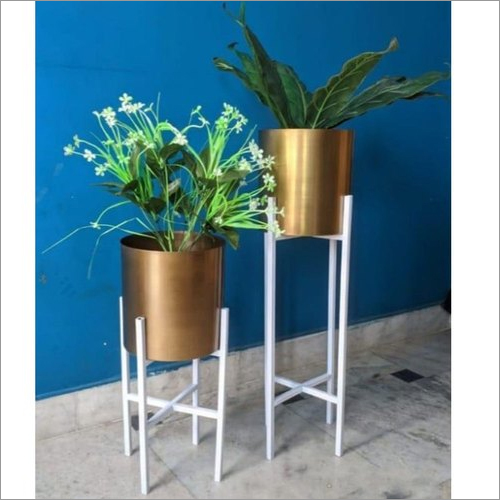 Decorative Golden Iron Planter