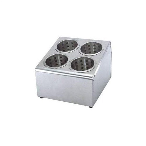 स्टेनलेस स्टील Flatware सिलेंडर धारक