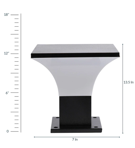 Pradhuman Decorative Outdoor Lamp - Plastic Material, Standard Size, White Color - Modern Round Design, Energy Saving Light Source, 40 Watt Power Consumption