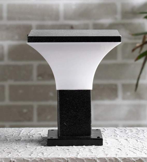 Pradhuman Decorative Outdoor Lamp - Plastic Material, Standard Size, White Color - Modern Round Design, Energy Saving Light Source, 40 Watt Power Consumption