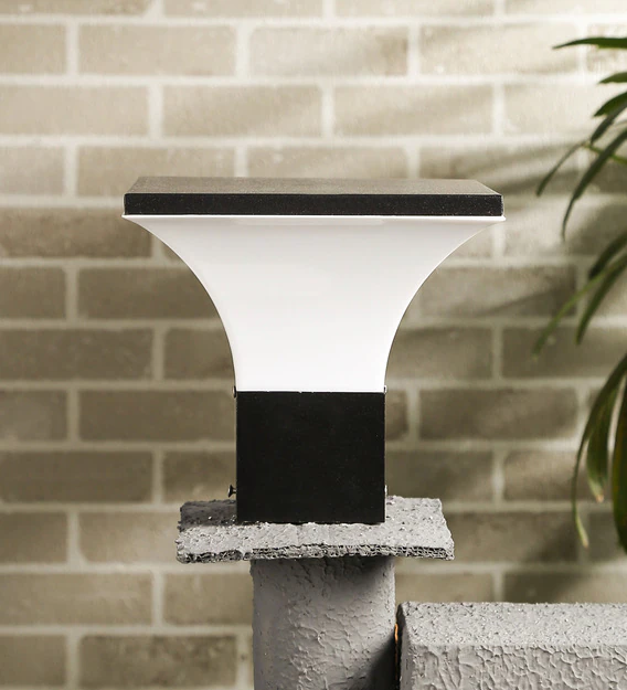 Pradhuman Decorative Outdoor Lamp - Stainless Steel, Mini Lamp Shade Design | Energy Saving Cfl Light, Elegant Entrance Illumination