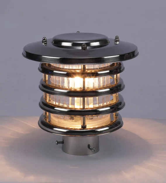 Pradhuman Decorative Outdoor Lamp - Metal, Standard Size, White Color | Modern Round Design With Energy Saving Light Source, 40w Power Consumption