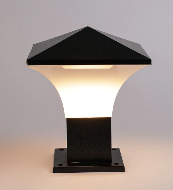 Pradhuman Decorative Outdoor Lamp - Plastic, Standard Size, Round Shape, White Color | Energy Saving Light Source, Modern Style, 40 Watts Power Consumption