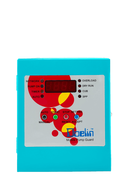 Three Phase Mobile Display Pump Guard - 300 To 470 Vac, 90a Current Range | Auto Pump Protection, Ivrs Control, Digital Display, Multi-language Support, Battery Backup Optional