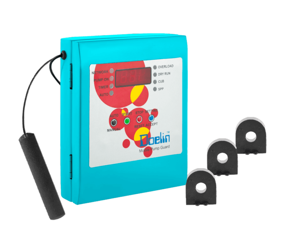 Three Phase Mobile Display Pump Guard - 300 To 470 Vac, 90a Current Range | Auto Pump Protection, Ivrs Control, Digital Display, Multi-language Support, Battery Backup Optional