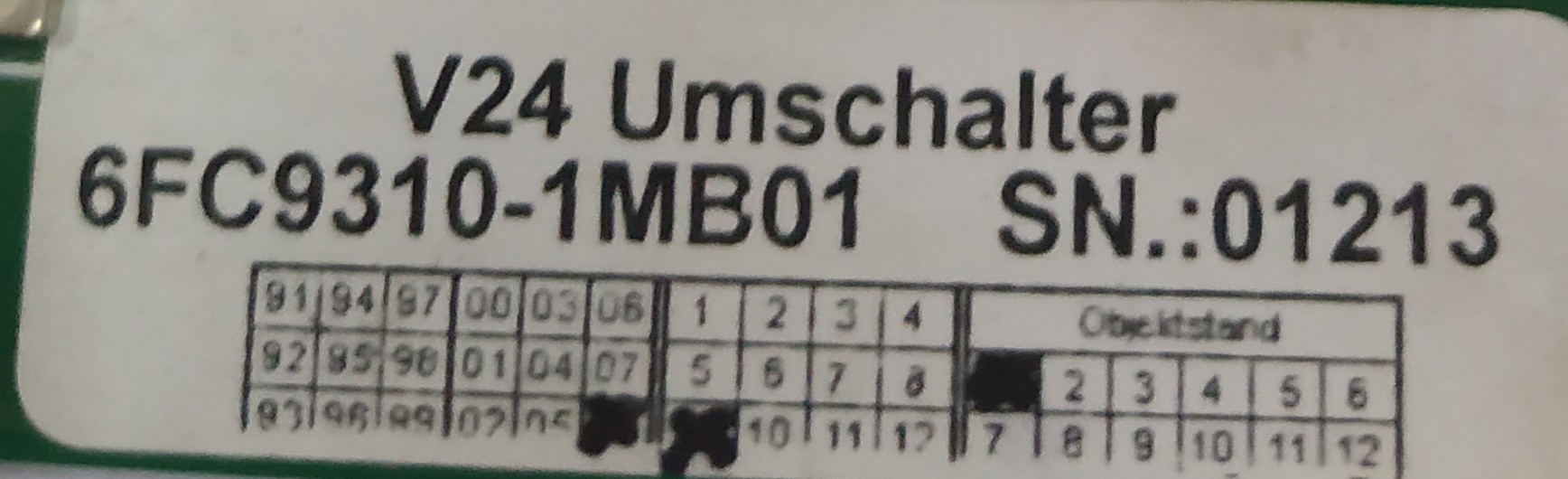 Siemens Circuit Board 6fc9310-1mb01