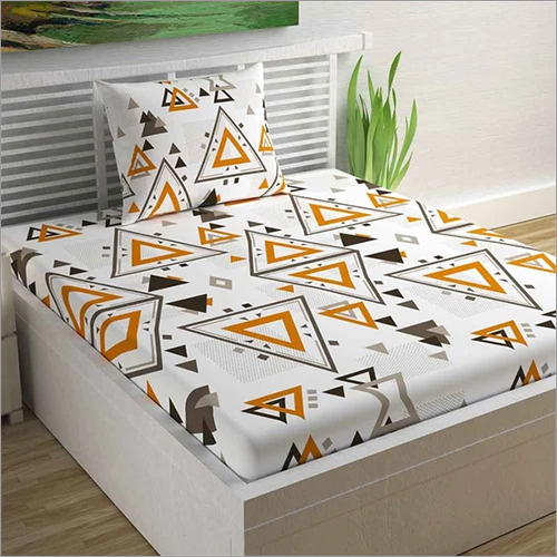 Geometric Triangle Cotton Single Bedsheet Application: Household