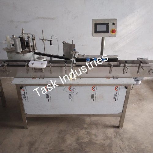Round Acid Bottle Sticker Labeling Machine - Accuracy: +/_ 0.5  %