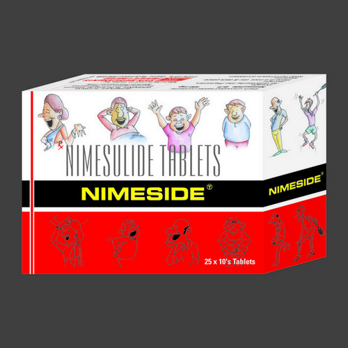 Nimeside का उपयोग विभिन्न प्रकार की सूजन और दर्द के इलाज के लिए किया जाता है। यह एक एनाल्जेसिक और एंटी-इन्फ्लेमेटरी दवा है, जो तेजी से समग्र राहत प्रदान करती है।