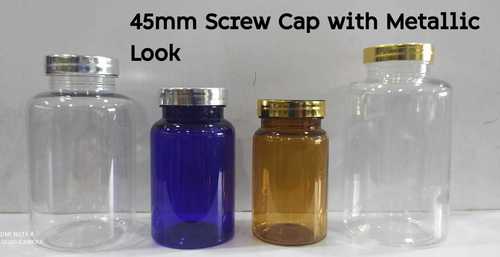 45MM Screw Cap With Metallic Look - Metal Material, 45mm Size | Ideal for Jar Usage, Sleek Metallic Finish for Enhanced Durability