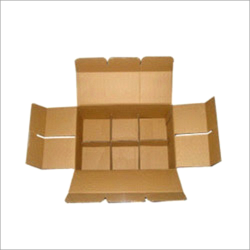 Bottle Packaging Partition - Paper Material, Various Sizes Available - Brown Color Design
