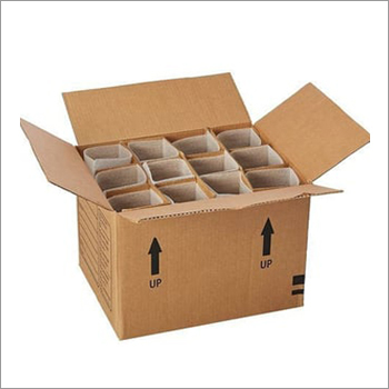 Bottle Packaging Partition - Paper Material, Various Sizes Available - Brown Color Design