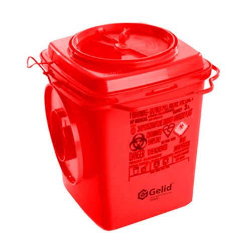 Transparent Puncture Proof Sharps Container 5l, Capacity: 5-8 Litre - Material: Hdpe