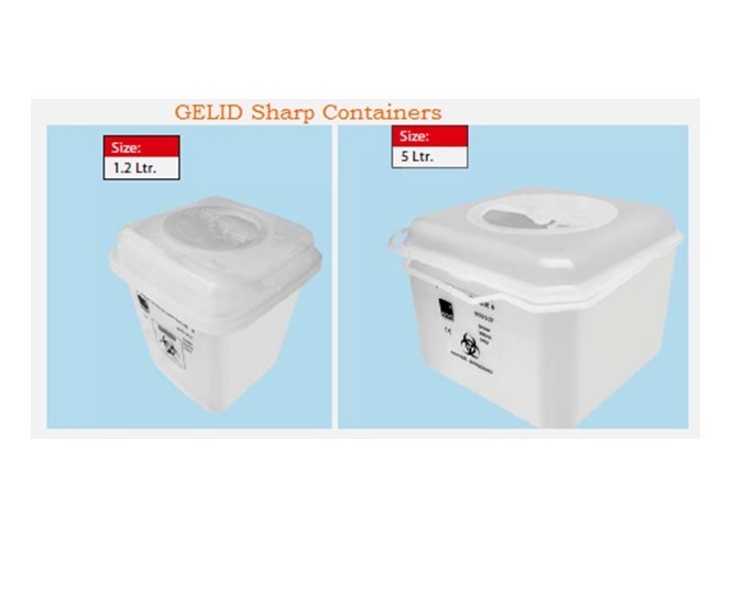 Transparent Puncture Proof Sharps Container 5l, Capacity: 5-8 Litre - Material: Hdpe