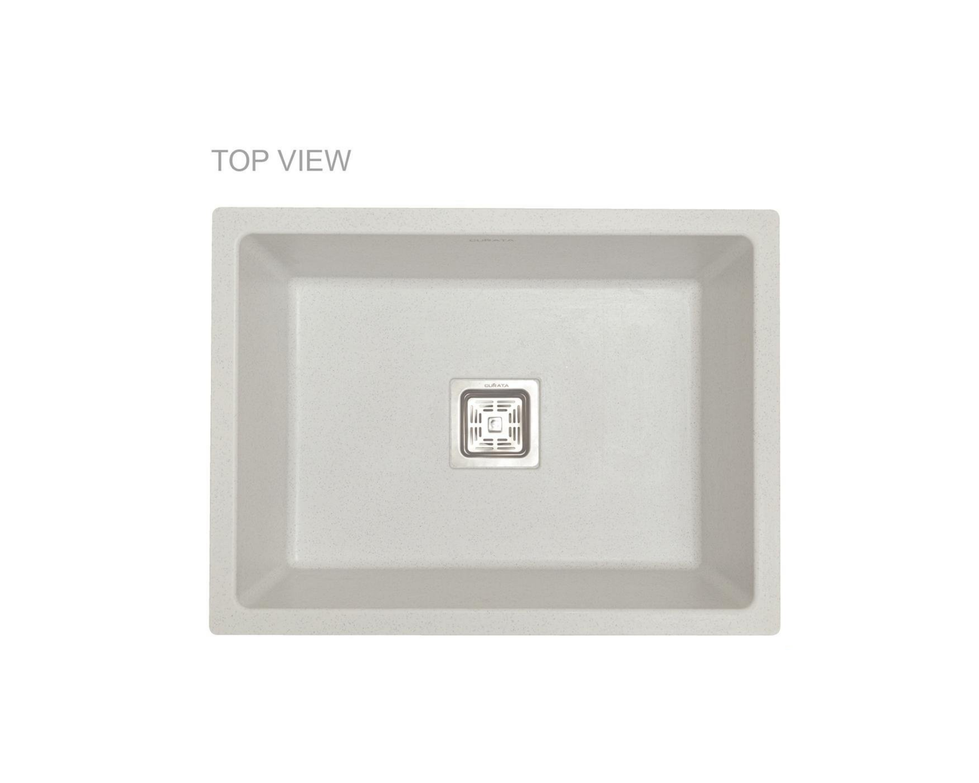 Quartz Sink - 18" X 32" Dimensions, Grey Matte Finish | Heat Resistant, Noise Reducing, Scratch And Stain Proof, 10-year Warranty
