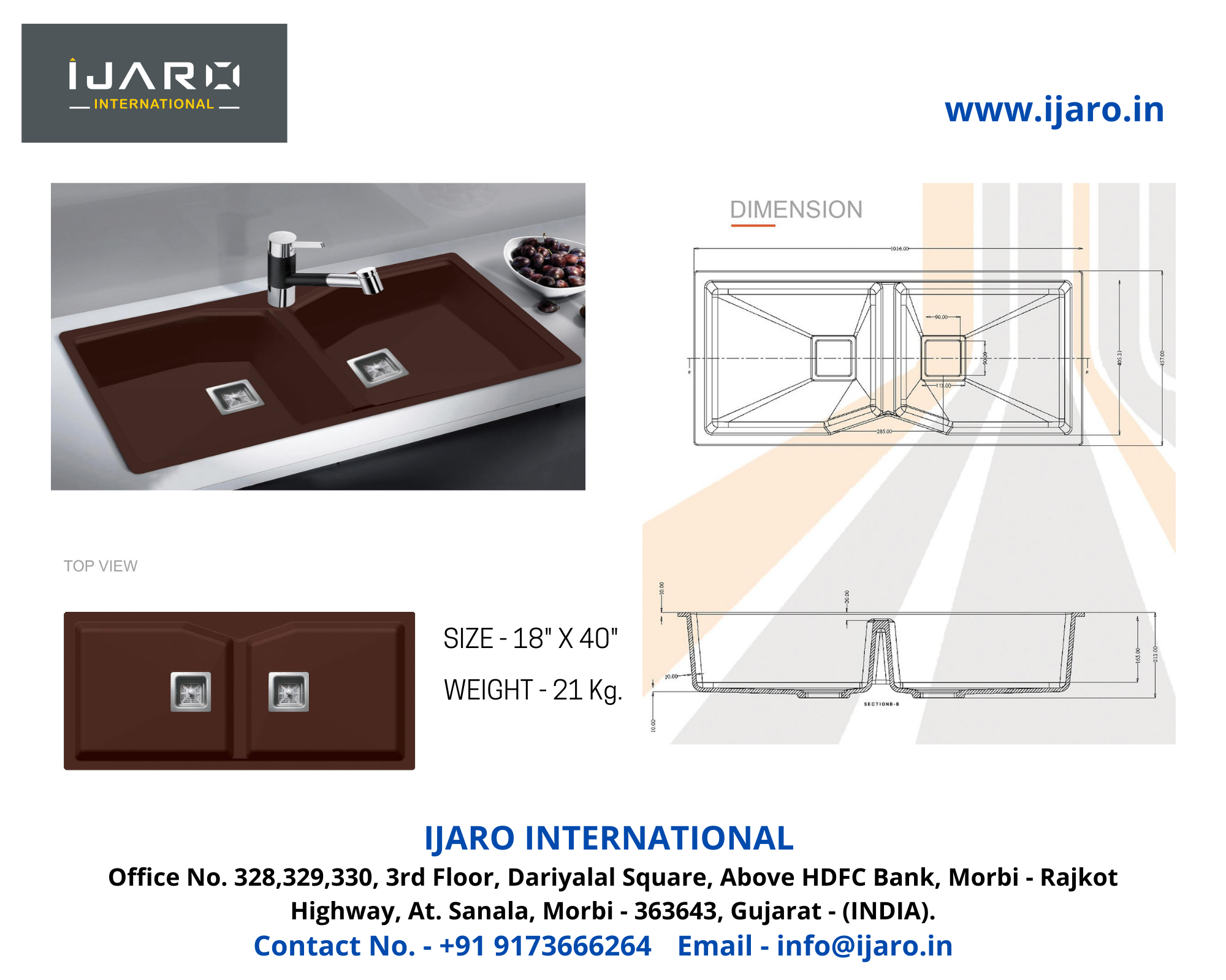 Kitchen Countertop Quartz Sink