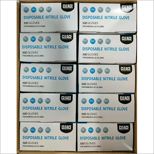 Disposable Nitrile Glove - 0.15mm Thick, 24cm Length | Black, Various Sizes, 100 Pieces Per Box, Comfortable & Allergy-reducing