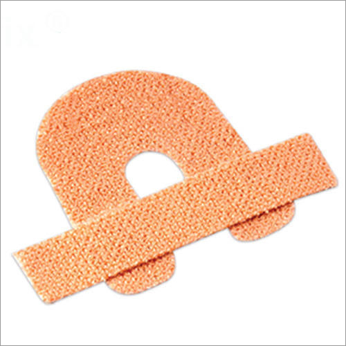 Cotton Cannula Fixator - Cotton Material, Brown Color | Disposable, Waterproof, Extra Porous Texture for Ventilation, Durable & Stretchable Design