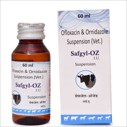 Ofloxacin और Ornidazole निलंबन (पशु चिकित्सक)