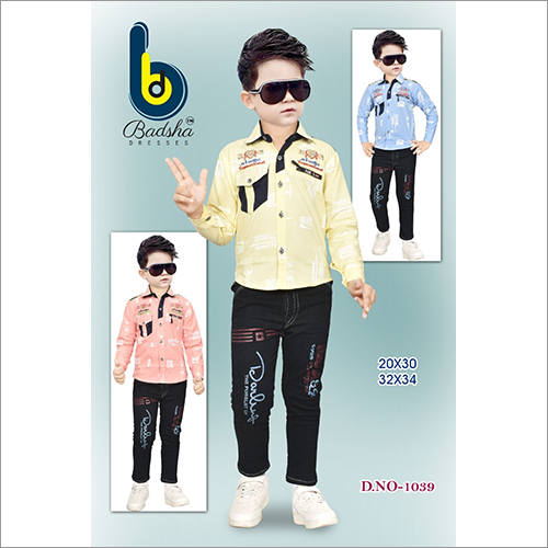 Full Sleeves Boys Casual Shirt And Pant