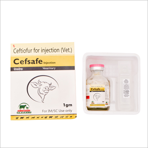 Ceftiofur For Injection Vet - Fast Acting Antibiotic For Bacterial Infections | Veterinary Injectable, Liquid Form, Who And Gmp Certified