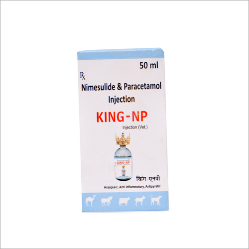 Nimesulide Paracetamol Injection - Antipyretic, Analgesic, Anti-inflammatory Formula, 100 Mg Nimusulide & 150 Mg Paracetamol For Veterinary Use, Cool & Dark Storage Required