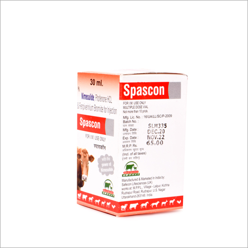 Nimesulide Pitofenone Hcl And Fenpiverinium Bromide Injection - Veterinary Anti-spasmodic Liquid, Who & Gmp Certified Formula For Effective Pain Relief In Small And Big Animals