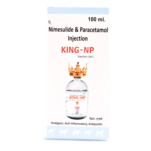 Nimesulide & Paracetamol Injection - 100 Mg Nimesulide & 150 Mg Paracetamol | Antipyretic, Analgesic, Anti-inflammatory For Small & Big Animals, Store Below 25°c
