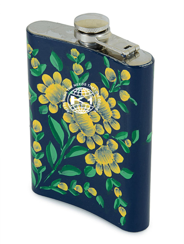 एसएस तामचीनी हिप फ्लास्क