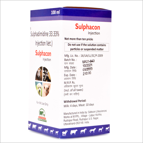 Liquid Sulphadimidine Injection Vet