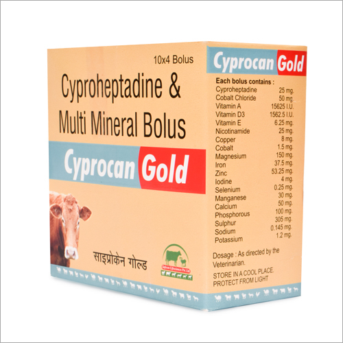Tablets Cyproheptadine And Multi Mineral Bolus