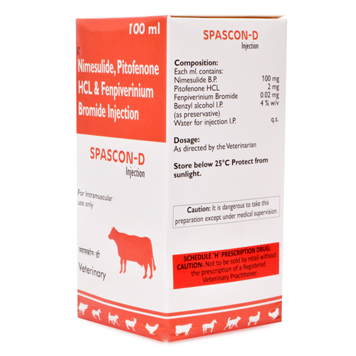 Liquid Nimesulide Pitofenone Hcl And Fenpiverinium Bromide Injection