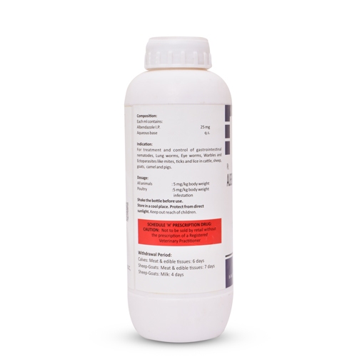 Albendazole Oral Suspension Vet - Ingredients: Solution Compound