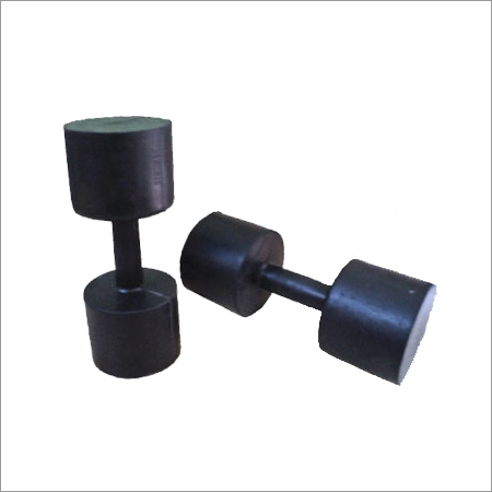 Rubber Dumbbell - Premium Commercial Grade, High-Quality Fitness Equipment for Manual Use - Non-Adjustable Design