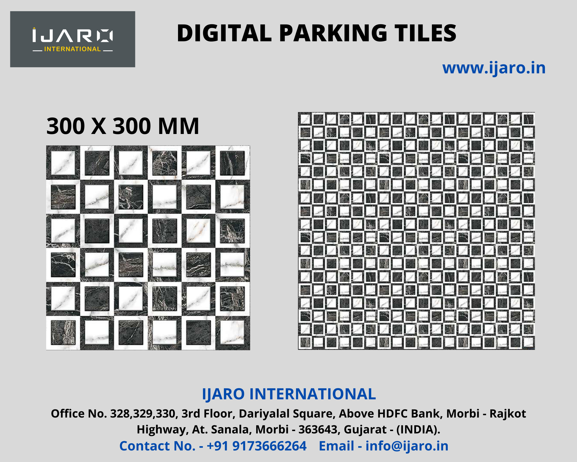 300mmx300mm Parking Tiles