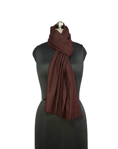 पश्मीना फाइन वूल प्लेन मैरून यूनिसेक्स स्टोल साइज़: चौड़ाई: 70Cm; लंबाई: 200Cm