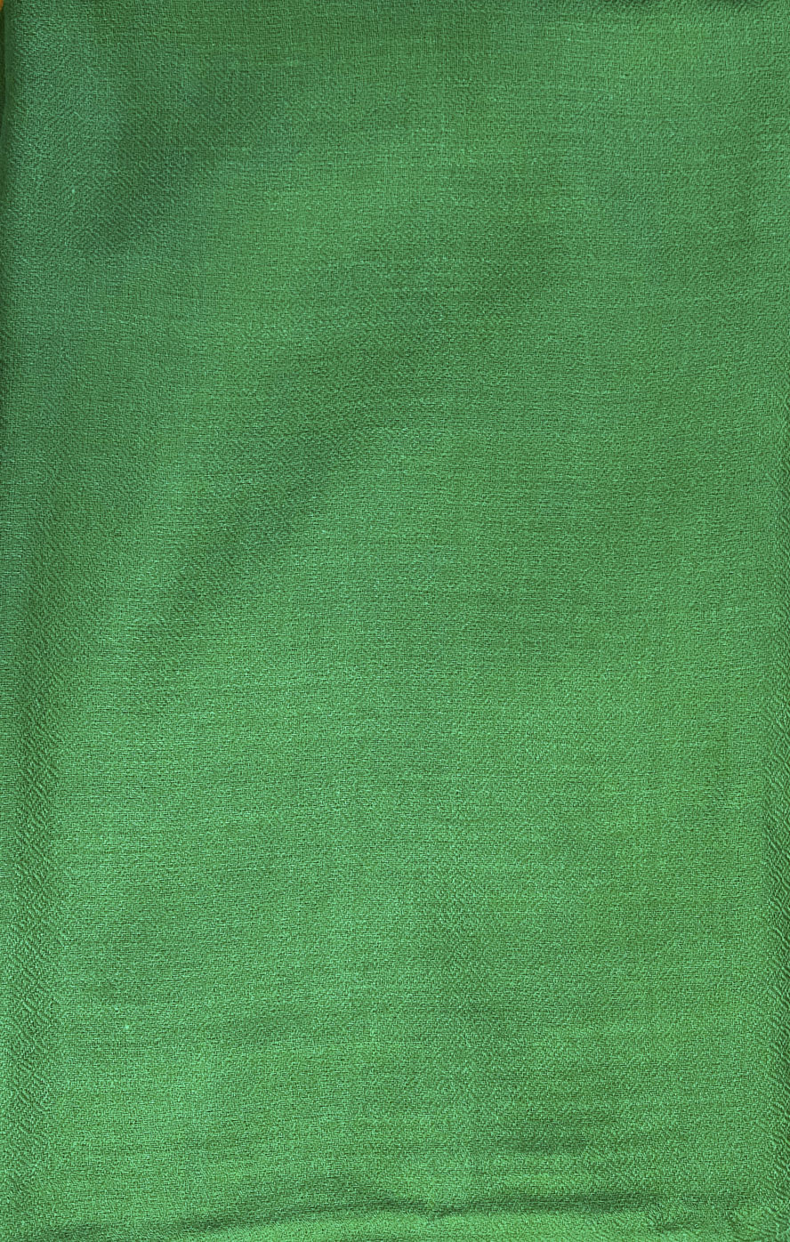 Pashmina Fine Wool Stole - 70x200 Cm, Cozy Green Wrap For Evening Events And Chilly Days