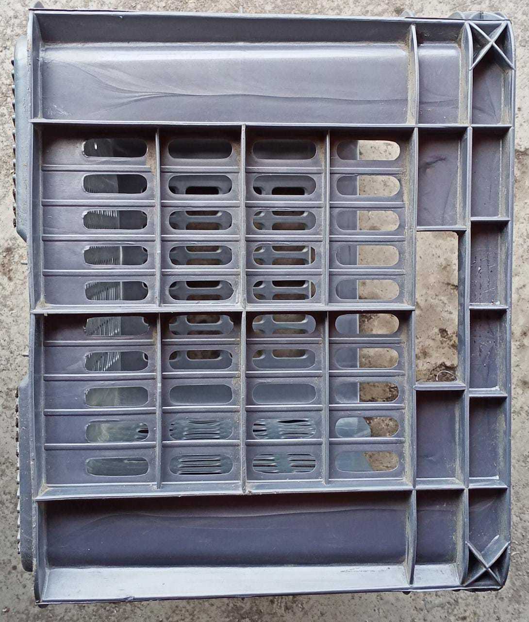 Grey Rita Industries-2001 Flat Bottom Plastic Crates.