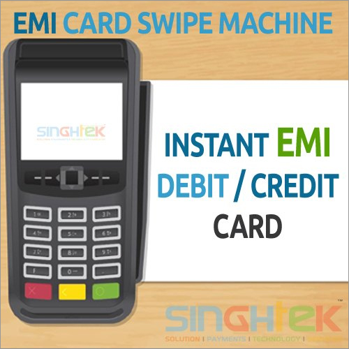 Emi Credit Card Swipe Machine - Color: Black
