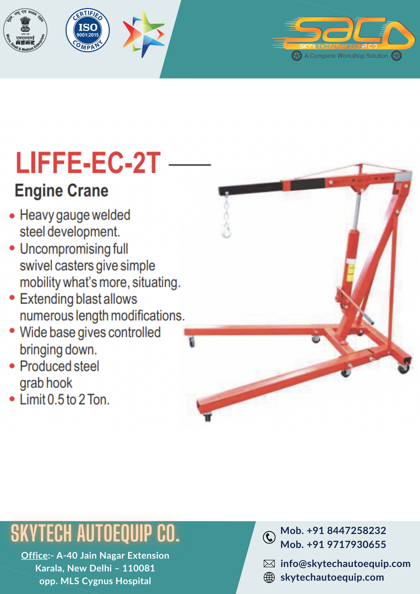 Engine Crane Scissor Lift