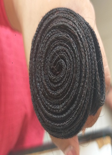Natural Black Curly Double Weft Human Hair