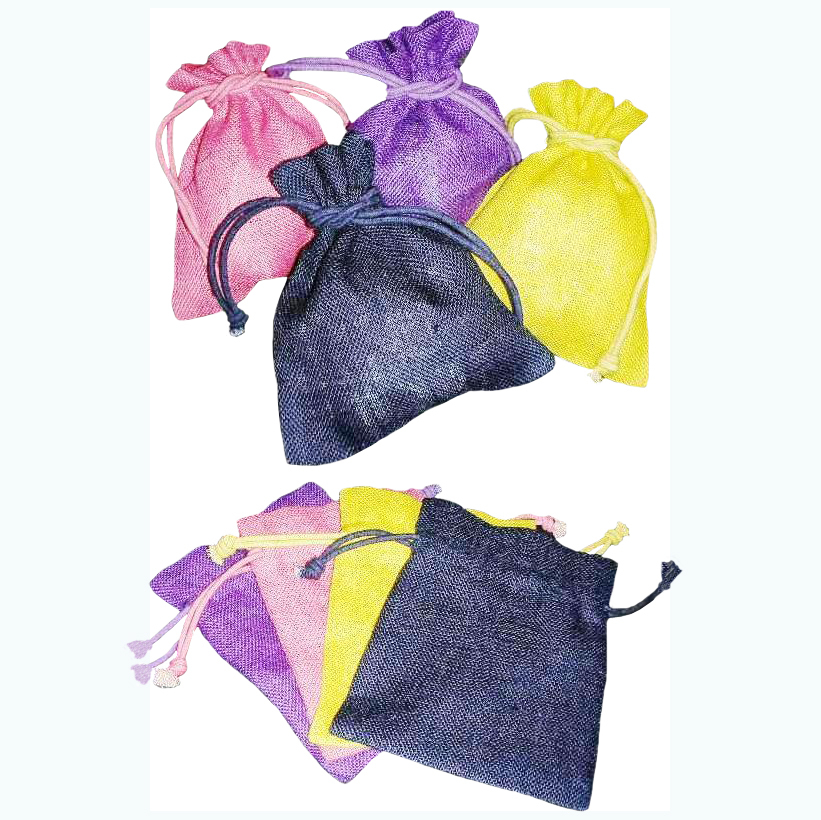 Available In All Color Jute Drawstring Pouch